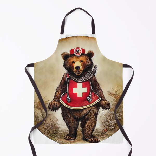 Item preview, Cartoon Medical Nurse Bear Sticker designed and sold by TheCreativeFab.