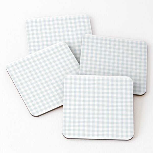 Artikelvorschau, Pale Blue White Buffalo Plaid Checkerboard Pattern Pairs Valspar 2023 COTY Rising Tide 4008-3A entworfen und verkauft von ColorOfTheYears.