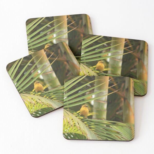 Item preview, Little yellow weaver in a palm tree.  designed and sold by Jean-Marie Heyman.