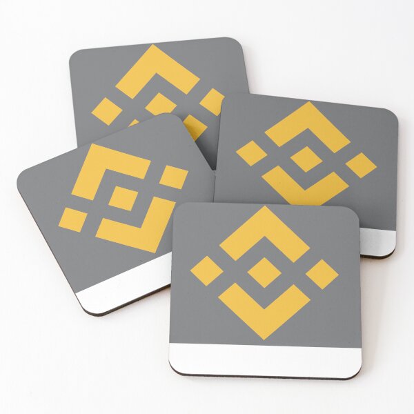 Item preview, Binance BNB Crypto Altcoin - Yellow Logo on Grey Rectangle designed and sold by CryptoMoods.