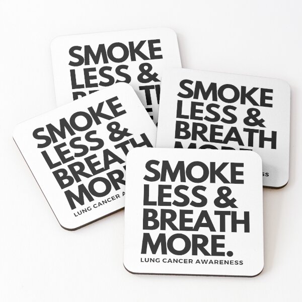 Item preview, Smoke less & Breath more. Lung cancer Awareness designed and sold by Yulacreative.