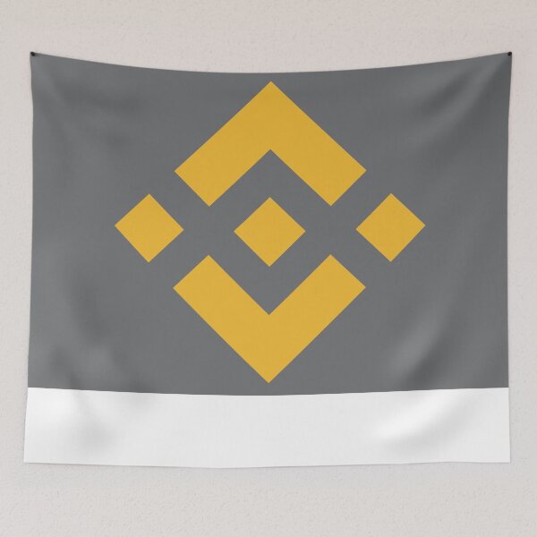 Item preview, Binance BNB Crypto Altcoin - Yellow Logo on Grey Rectangle designed and sold by CryptoMoods.