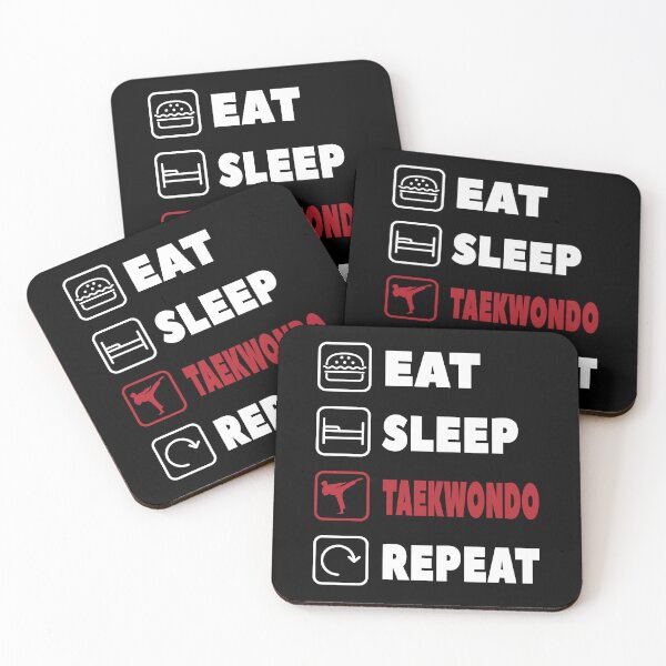 Item preview, Eat Sleep Taekwondo Repeat Funny Martial Arts designed and sold by Merchandiser099.