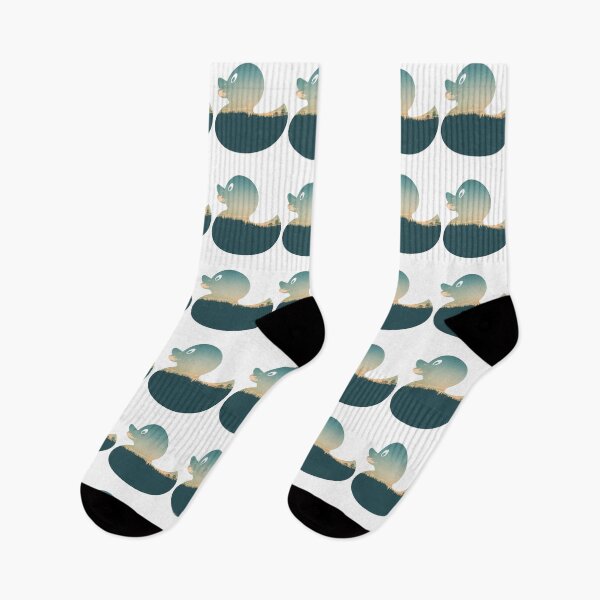 Item preview, Colorful Forest Trees Under Calm Sky Duck | Cute Duck designed and sold by BopleDesigns.