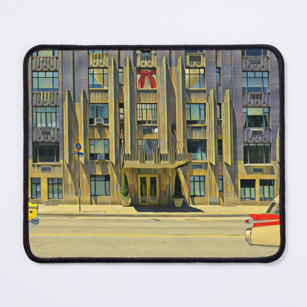 Item preview, Ghostbusters Marshmallow Man Approaching Shandor Building New York Poster designed and sold by TastyTonic.