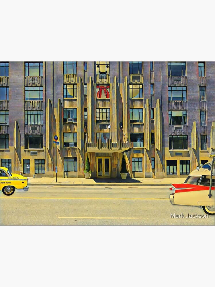"Ghostbusters Marshmallow Man Approaching Shandor Building New York
