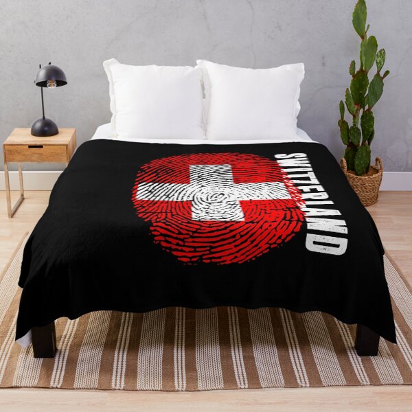 Item preview, Switzerland Flag Fingerprint DNA Swiss designed and sold by PartyShirts1.