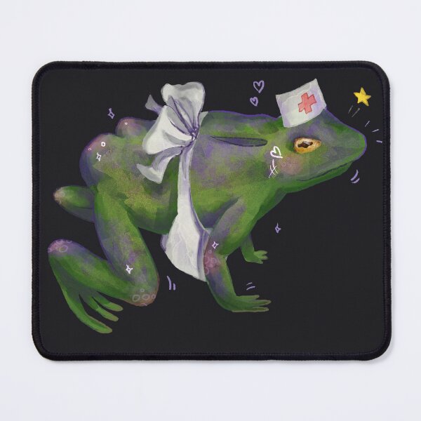 Item preview, Halloween Stickers Funny Frog Sexy Nurse designed and sold by Zuza Makes.