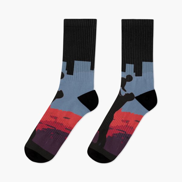Item preview, Dad holding boy in the air against city skyline. Black background designed and sold by janesg.