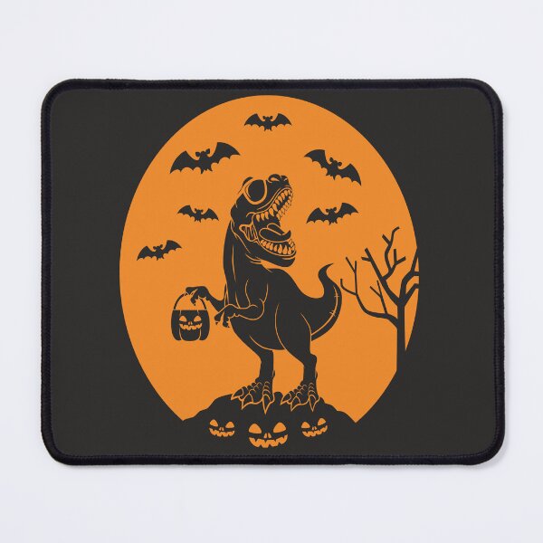 Item preview, Halloween Boys Dinosaur Skeleton T rex Scary Pumpkin Moon  designed and sold by AJB ⭐⭐⭐⭐⭐✔️.