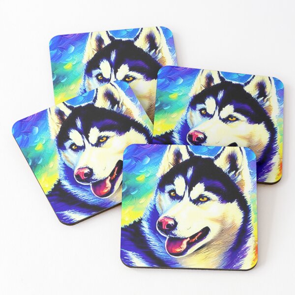 Item preview, Una pintura Husky designed and sold by TinyWhims.