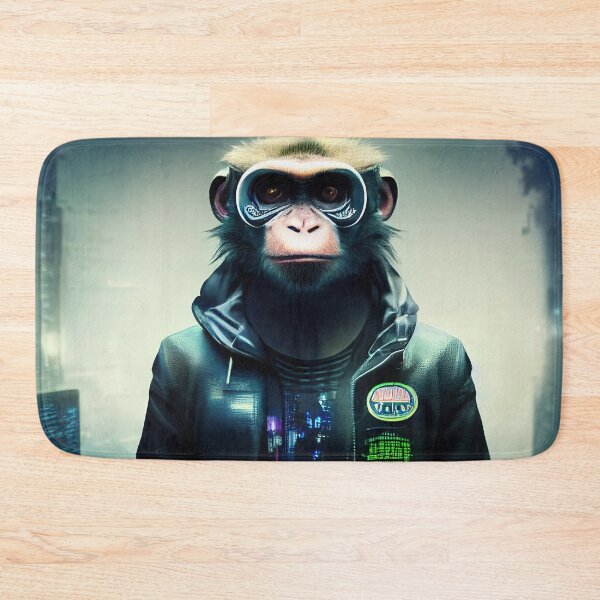 Item preview, Dystopian Digitalized Monkey Sticker designed and sold by TheCreativeFab.