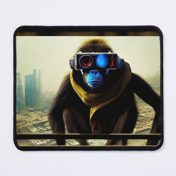 Item preview, Technology Digitalized Monkey with VR Glasses Sticker designed and sold by TheCreativeFab.