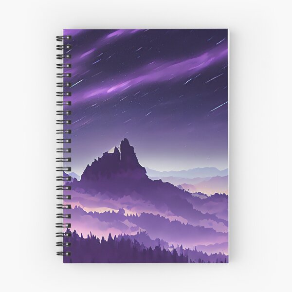 Item preview,  Purple Anime Fantasy Night Sky Landscape - Genshin Impact Symbol Element Electro Lightning - Inazuma designed and sold by Fregoulix.