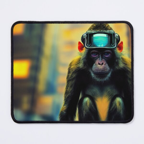 Item preview, Technological Digitalized Monkey Sticker designed and sold by TheCreativeFab.