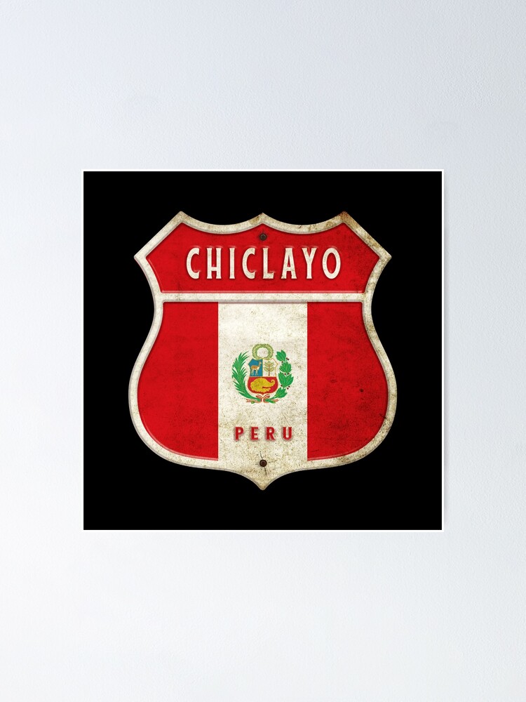 Póster «Diseño De Bandera Del Escudo De Armas De Chiclayo Perú» De ...