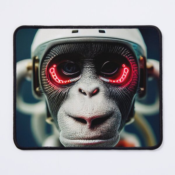 Item preview, Portrait View of Digitalized Monkey Sticker designed and sold by TheCreativeFab.