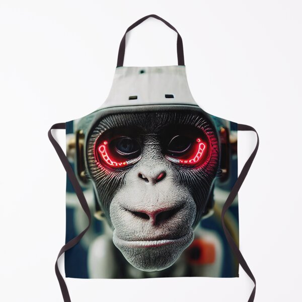 Item preview, Portrait View of Digitalized Monkey Sticker designed and sold by TheCreativeFab.