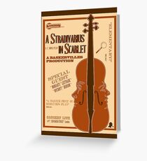 A Stradivarius in Scarlet Greeting Card