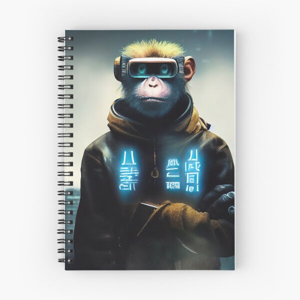 Item preview, Robotic Digitalized Monkey Sticker designed and sold by TheCreativeFab.