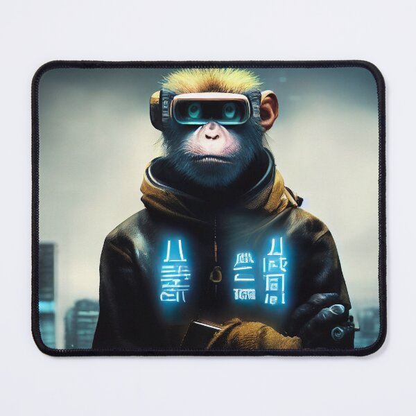 Item preview, Robotic Digitalized Monkey Sticker designed and sold by TheCreativeFab.