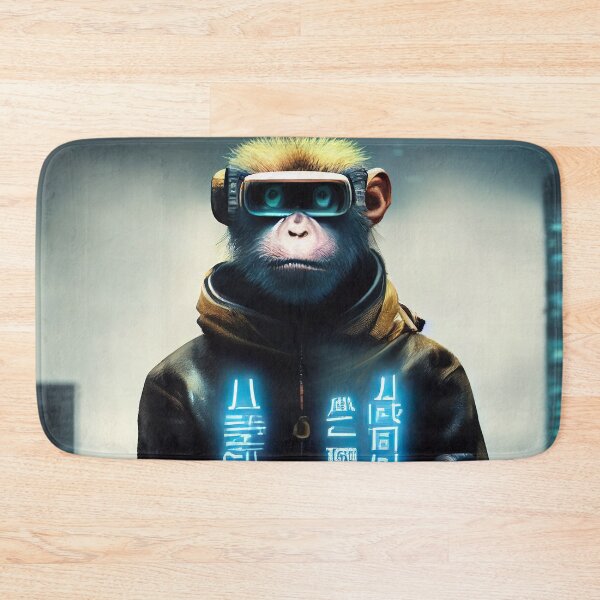 Item preview, Robotic Digitalized Monkey Sticker designed and sold by TheCreativeFab.