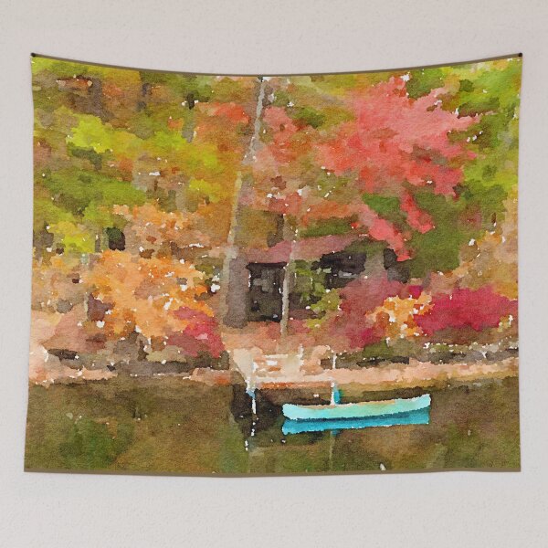 Item preview, Autumn Canoe designed and sold by TheArtCave.