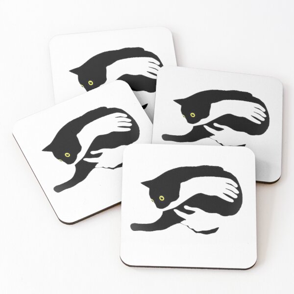 Item preview, Hang loose black cat pocket art designed and sold by Stevenobinsun.