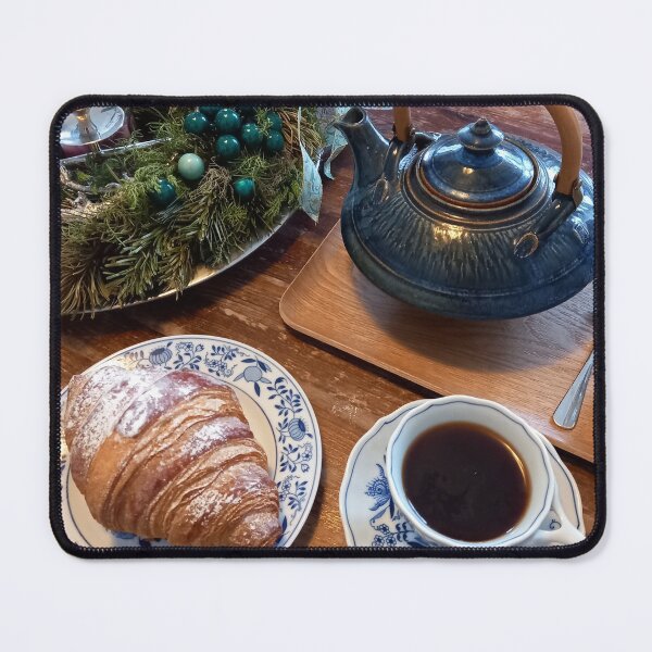 Item preview, Tea and a croissant designed and sold by SarahLoeckerArt.