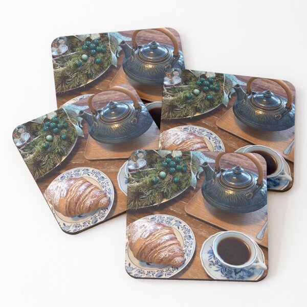 Item preview, Tea and a croissant designed and sold by SarahLoeckerArt.