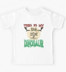 Halloween Human Costume ➢ Really A Dinosaur Kids Tee