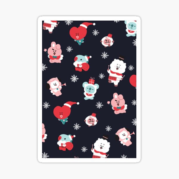 "BTS BT21 CHRISTMAS TIME EDITION" Sticker for Sale by BTSILGOB Redbubble