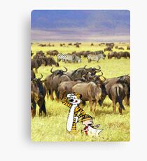 Calvin and hobbes Canvas Print