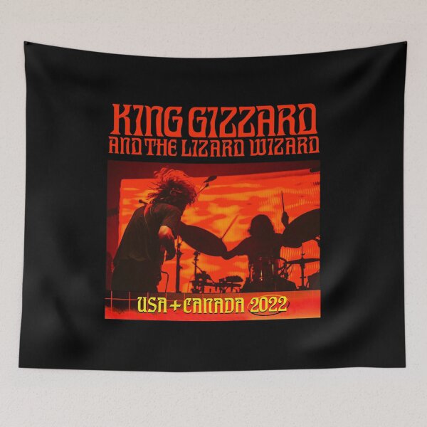Aperçu de l'œuvre Satanic Slumber Party King Gizzard et le fan rock de cadeau de magicien de lézard créée et vendue par AlexanMitchell.