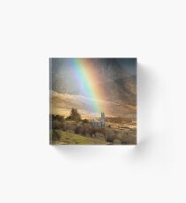 Church Under The Rainbow Acrylic Block