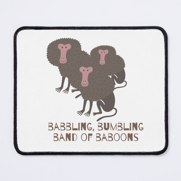 Item preview, Babbling, bumbling band of baboons designed and sold by Deb Rao.