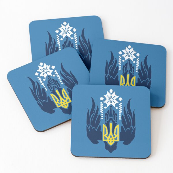 Item preview, Zelensky Ukraine Drone Emblem Ornament Yellow Tryzub Trident designed and sold by Aide.