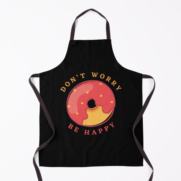 Item preview, DON'T WORRY BE HAPPY - Motivation quotas - Donuts designed and sold by YorkStyle.