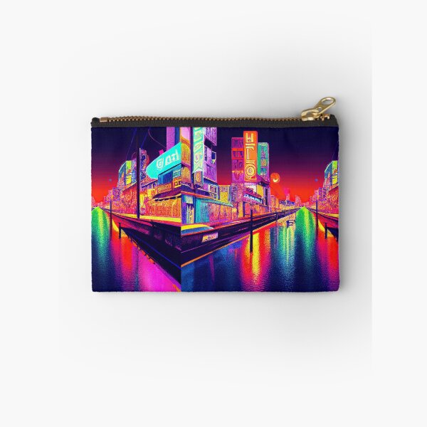 Aperçu de l'œuvre Lagos 2D neon créée et vendue par ComicsFactory.