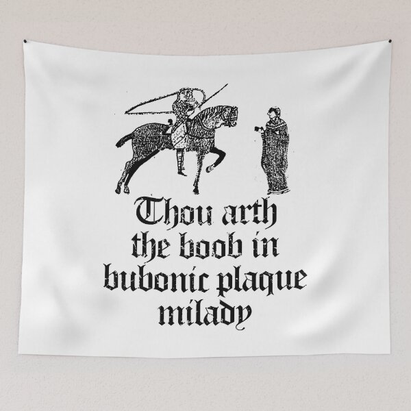 Item preview, Thou Arth The Boob In Bubonic Plaque Milady designed and sold by PapaBujuGaming.