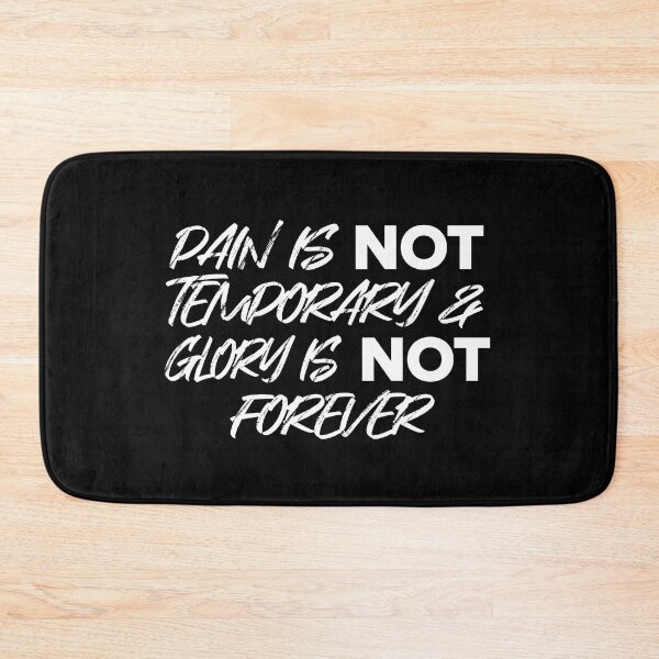 Item preview, Pain Is Not Temporary & Glory Is Not Forever designed and sold by redacteddesign.