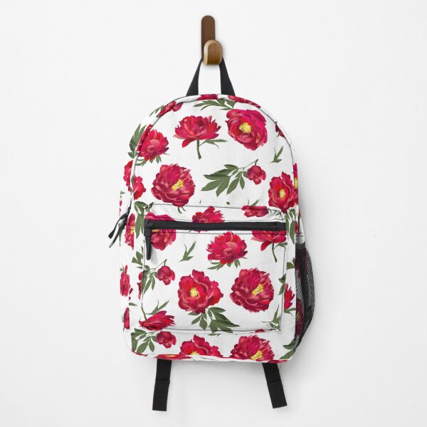 Item preview, red peony on white designed and sold by kobyakov.