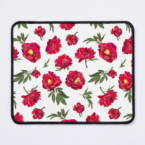 Item preview, red peony on white designed and sold by kobyakov.