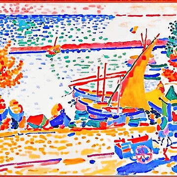 Artwork thumbnail, Landscape at Collioure, André Derain - Paysage à Collioure, le cheval blanc. by CristalleLisa