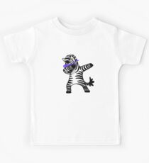 Abtupfendes Zebra-Hemd-Tupfen-Hip Hop lustig Kinder T-Shirt