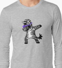 Abtupfendes Zebra-Hemd-Tupfen-Hip Hop lustig Langarmshirt
