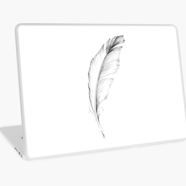 Feather sketch Laptop Skin