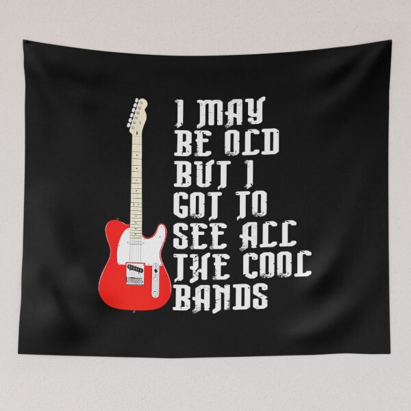 Item preview, I May Be Old But I Got To See All The Cool Bands designed and sold by punbarkqua.