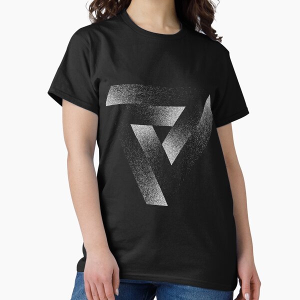 Vista previa del artículo con la obra «Triángulo de Penrose», diseñado y vendido por LazyHatter.