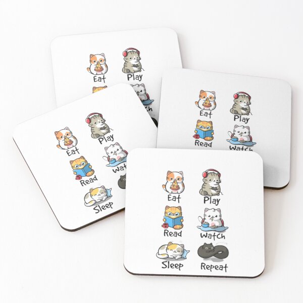 Item preview, Nerds Routine Funny Cats designed and sold by peterArt22.